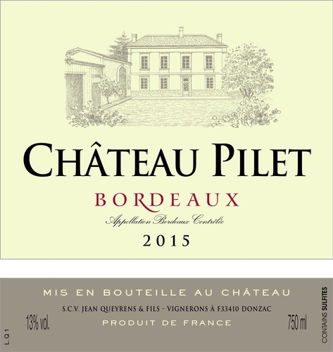 Château Pilet Rouge 2015